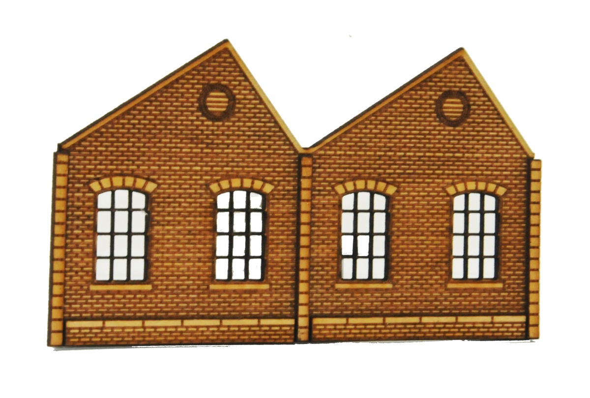 OO Gauge Ultra Low Relief Northlight Industrial Warehouse Kit — Unassembled Wood Model Railway Building 3 thumbnail image
